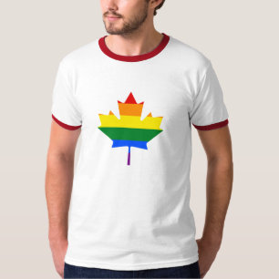 Camiseta de la hoja de arce del orgullo del arco