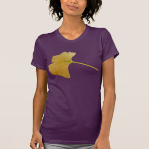 Camiseta de la hoja de Biloba del Ginkgo
