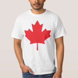 CAMISETA DE LA HOJA DE MAPLA CANADIENSE