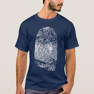 Camiseta de la huella dactilar
