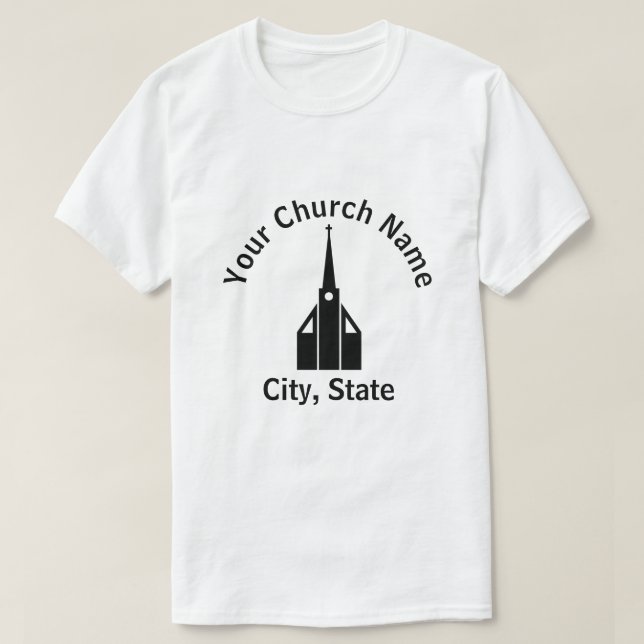 Camiseta de la iglesia 1 (Diseño del anverso)