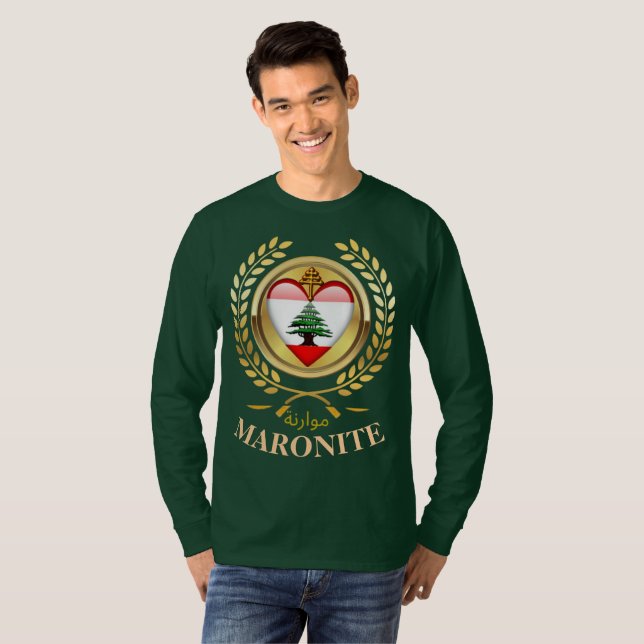 Camiseta de la Iglesia Católica Maronita Libanesa (Anverso completo)