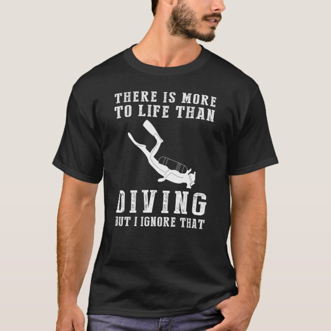 Camiseta de la ignorancia del buceo (Anverso)