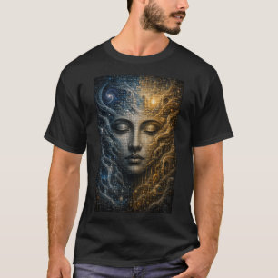 Camiseta de la ilusión de mosaico infinito
