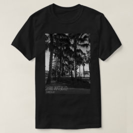 Camiseta de la imagen de las palmeras B&W de
