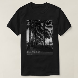 Camiseta de la imagen de las palmeras B&W de
