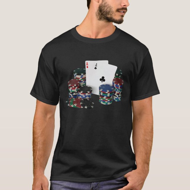 Camiseta de la imagen del póker (Anverso)