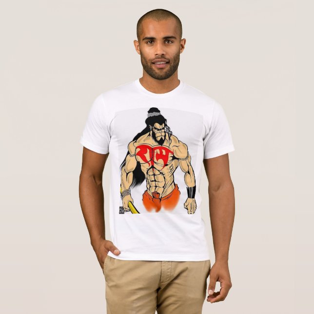 Camiseta de la impresión de Hanuman (Anverso completo)