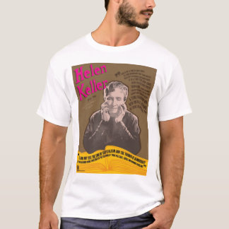 Camiseta de la impresión de Helen Keller