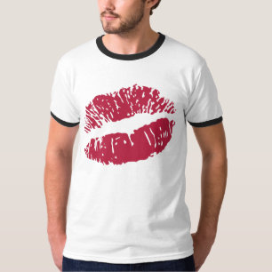 Camiseta de la impresión del labio
