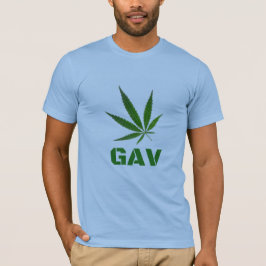 Camiseta de la impresión del logotipo de GAV
