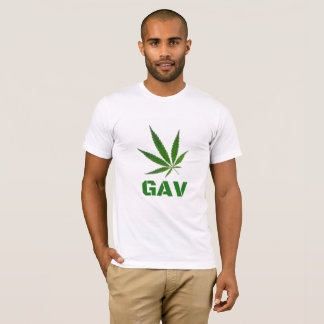 Camiseta de la impresión del logotipo de GAV