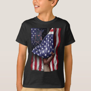 Camiseta De la independencia Bandera Estadounidense Pastor