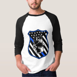 Camiseta de la insignia de perro de la policía