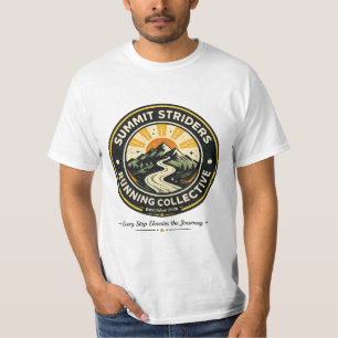 Camiseta de la insignia de trail running vintage d