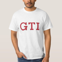 Camiseta de la insignia de VDUB GTI (rojo - plata)
