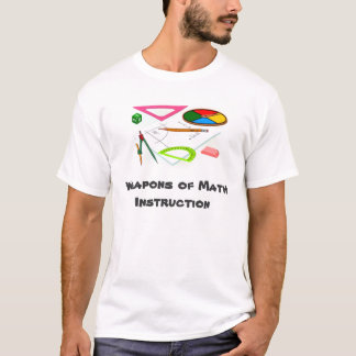 camiseta de la instrucción de la matemáticas
