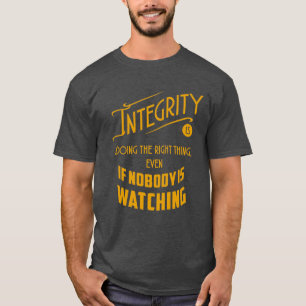 Camiseta de la integridad