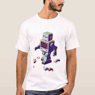 camiseta de la invasión del robot