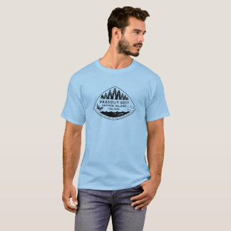 Camiseta de la isla de Passout Vashon, tinta negra