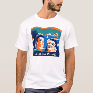 Camiseta de la isla de Santa Catalina del vintage