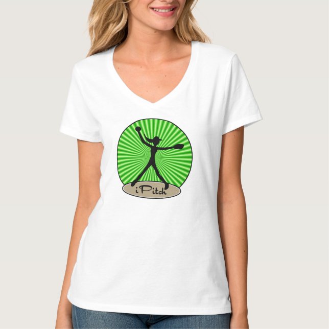 Camiseta de la jarra del softball de Fastpitch (Anverso)