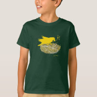 Camiseta de la jerarquía del pájaro de Steampunk