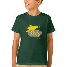 Camiseta de la jerarquía del pájaro de Steampunk