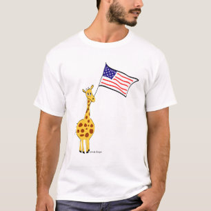 Camiseta de la jirafa estadounidense