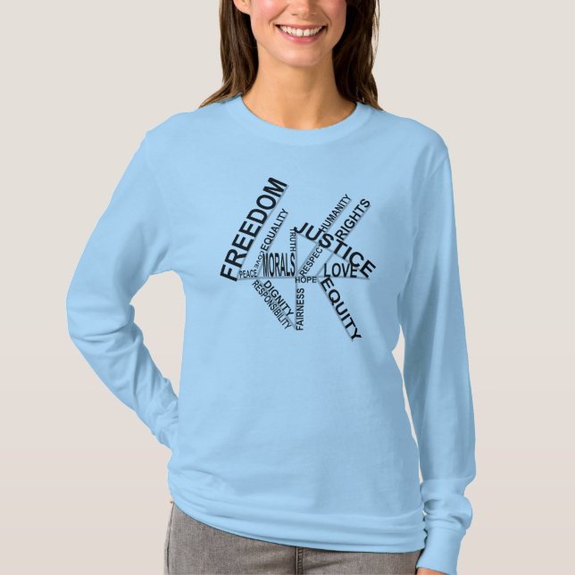 Camiseta de la justicia de la igualdad de la (Anverso)