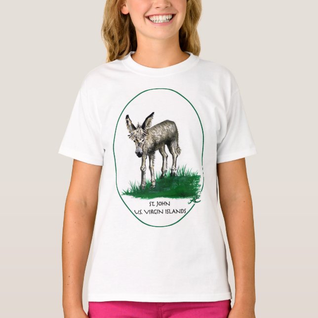 Camiseta de la juventud con el burro del bebé, St. (Anverso)