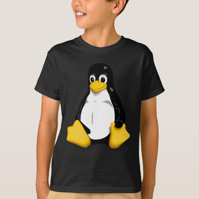 Camiseta de la juventud de Linux Tux (Anverso)