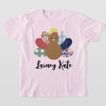 Camiseta de la juventud turca floral de color de a