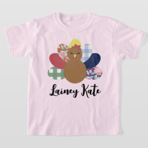 Camiseta de la juventud turca floral de color de a