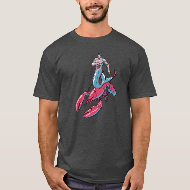 Camiseta de la langosta del montar a caballo del (Anverso)