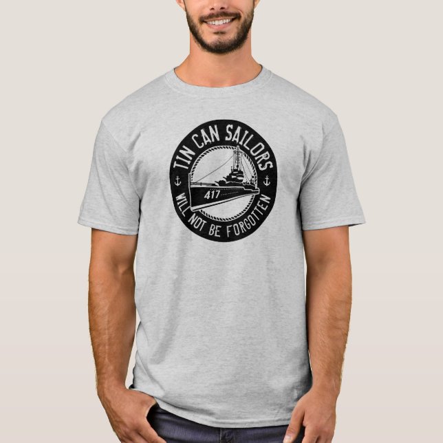 Camiseta de la lata - anillo negro (Anverso)