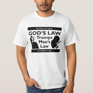 Camiseta de la ley del hombre de los triunfos de
