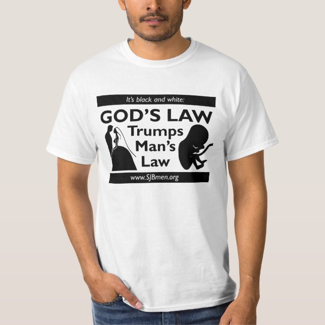 Camiseta de la ley del hombre de los triunfos de (Anverso)