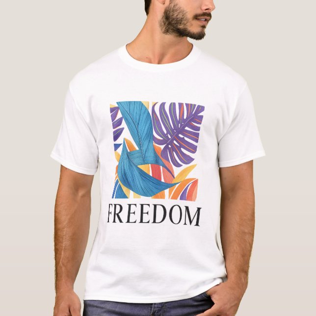 Camiseta de la Libertad - Audaz Tee gráfico para a (Anverso)