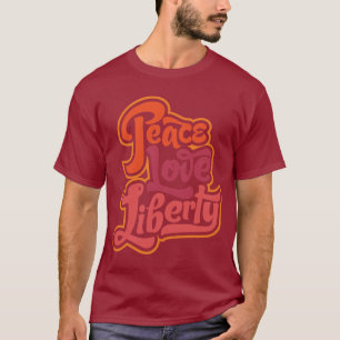 Camiseta de la libertad del amor de la paz