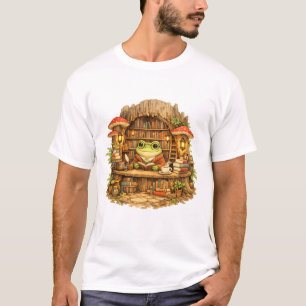 Camiseta de la Librería de Rana Rana de Cottagec