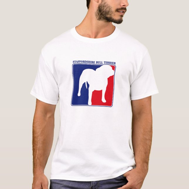 Camiseta de la Liga Mayor Staffordshire Bull Terri (Anverso)
