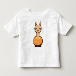 Camiseta de la llama del dibujo animado de los