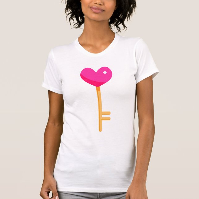Camiseta de la llave del corazón (Anverso)