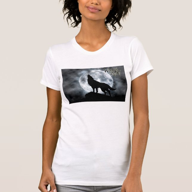 Camiseta de la lluvia del lobo (Anverso)