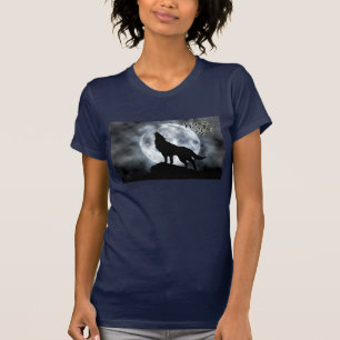 Camiseta de la lluvia del lobo