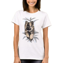 Camiseta de la lluvia otoñal