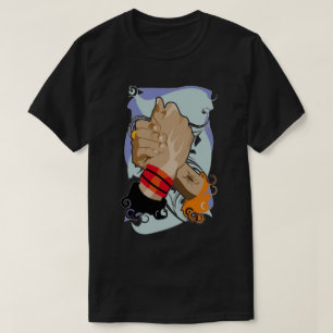 Camiseta de la lucha del brazo