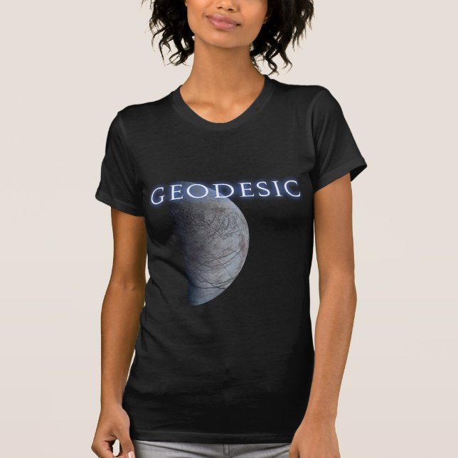 Camiseta de la luna de las mujeres geodésicas (Anverso)