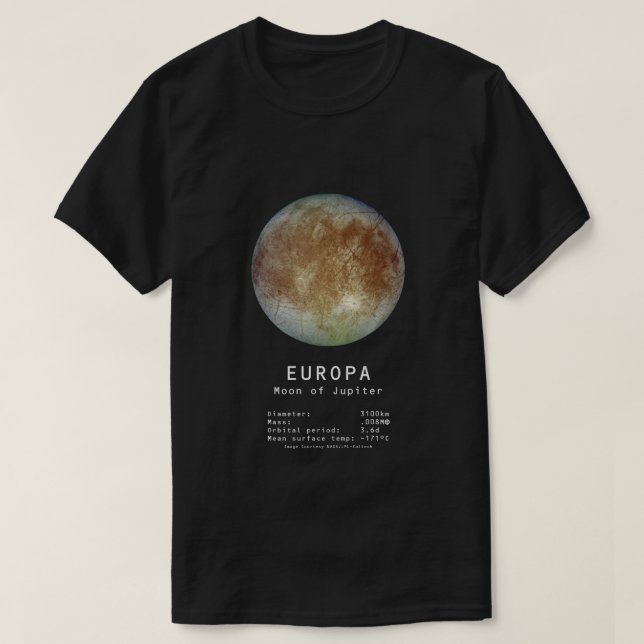 Camiseta de la luna del Europa (Diseño del anverso)